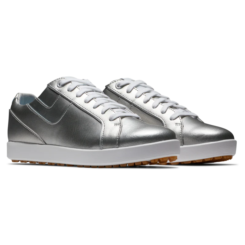Footjoy chaussure Links lady White Silver Chaussures femme FootJoy