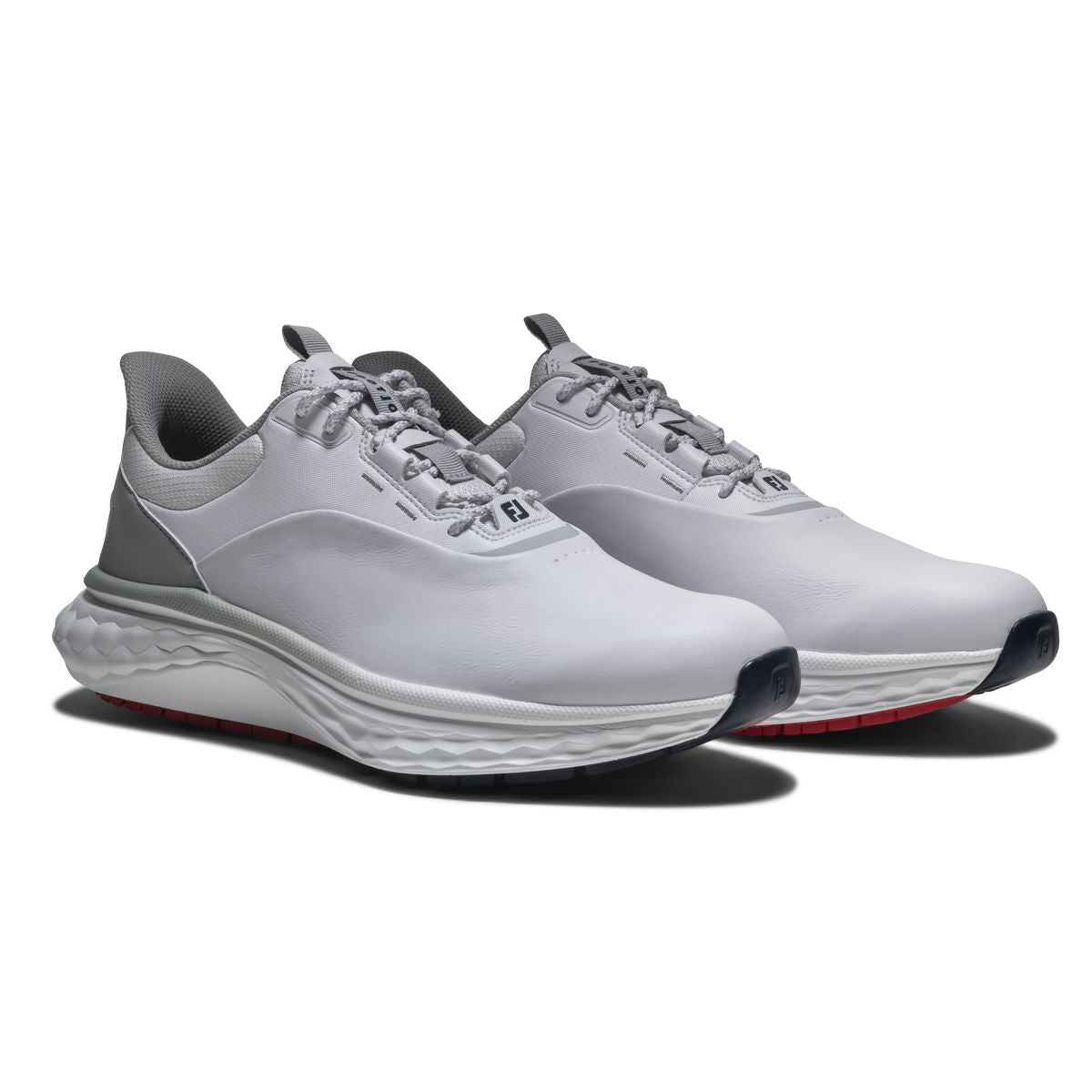 FootJoy chaussure Quantum Leather Blanc Gris - Confort & Style moderne