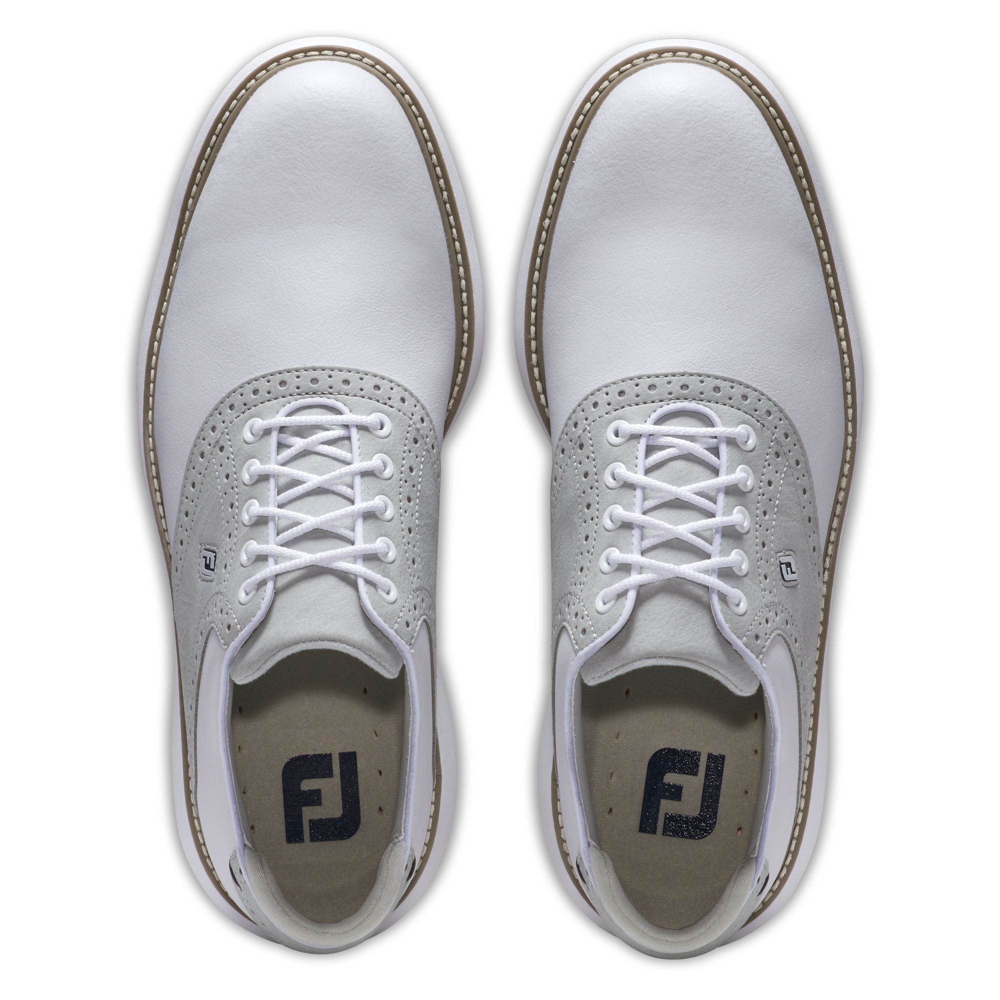 FootJoy Chaussures Traditions Blanc gris Blanc