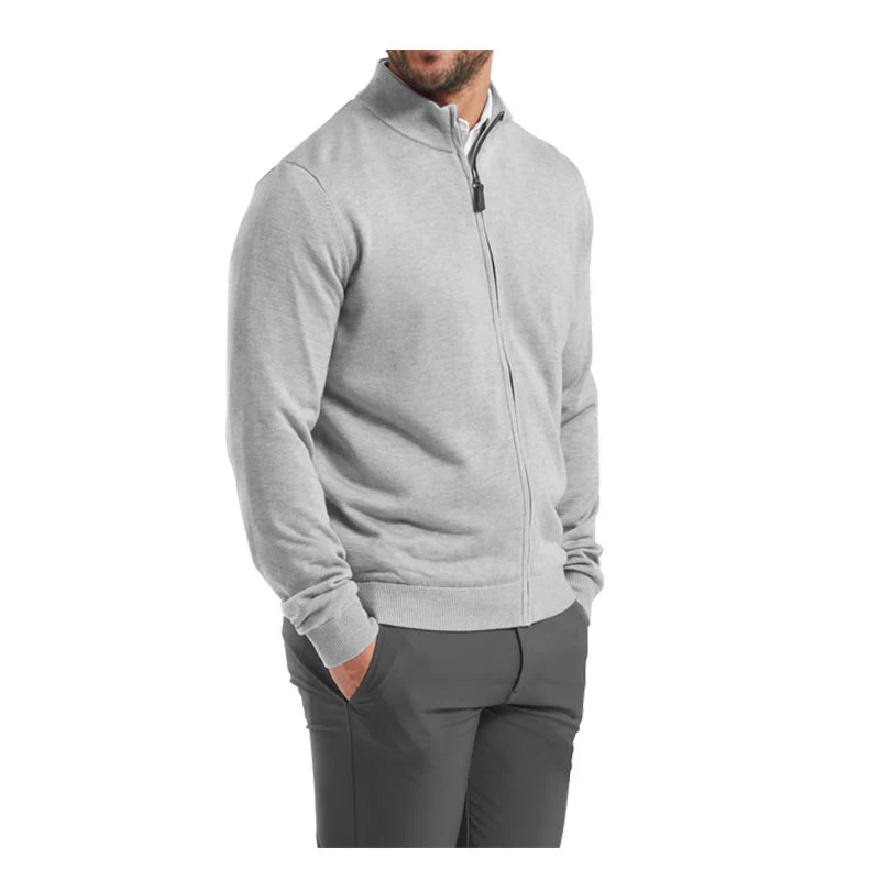 FOOTJOY Full ZIP PULL EN LAINE doublé gris