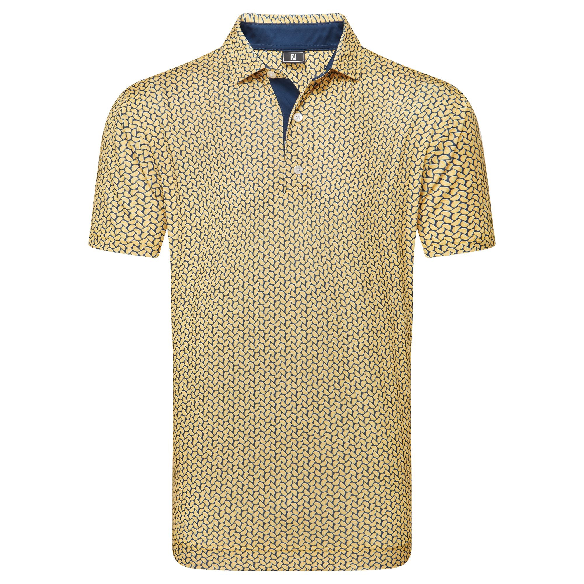 Footjoy polo en fil d'écosse imprimé Citrus Taxi Marine