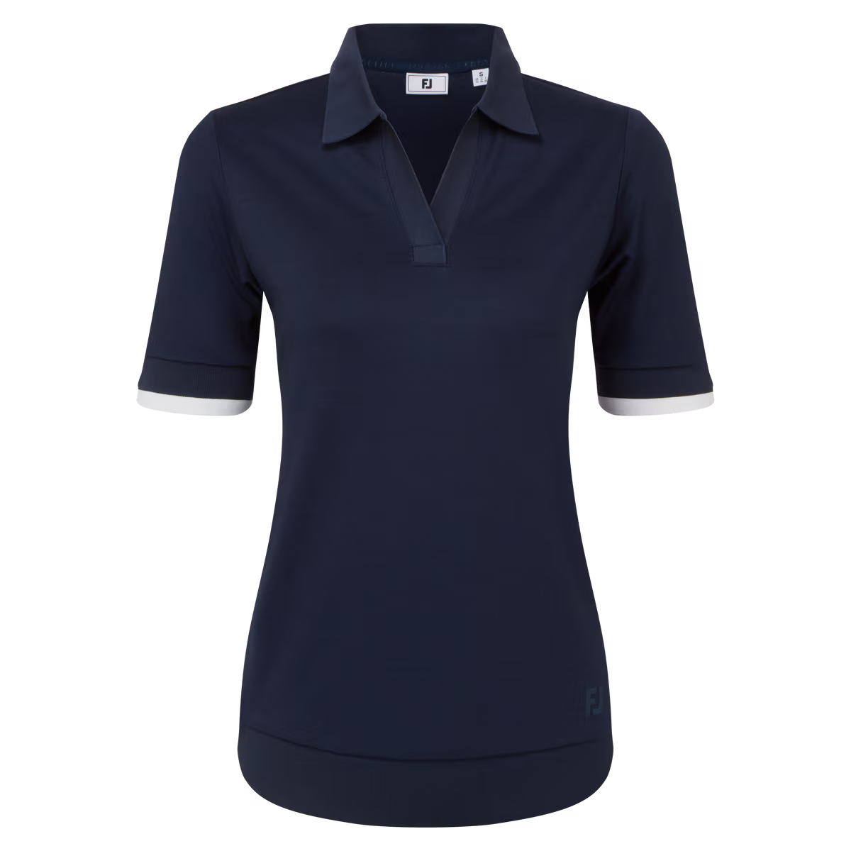 Footjoy Polo Femme Maille Texturée Navy