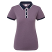 Footjoy Polo Femme Manches courtes Violet Fumé/Marine