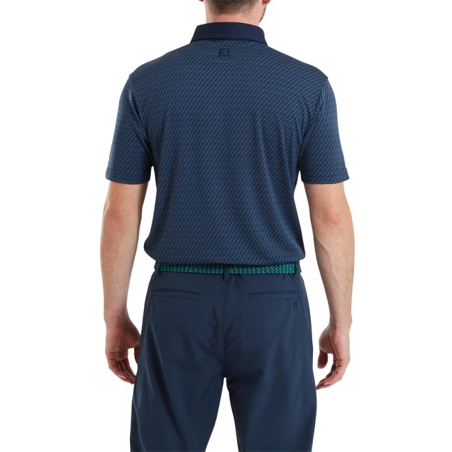 Footjoy Polo Jacquard Imprimé Géométrique
