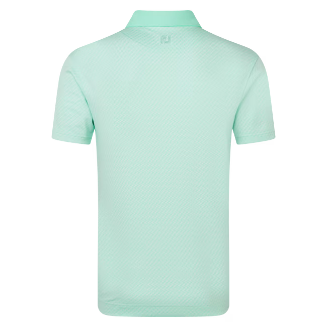 Footjoy Polo Jacquard Imprimé Géométrique Vert