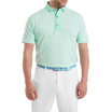 Footjoy Polo Jacquard Imprimé Géométrique Vert