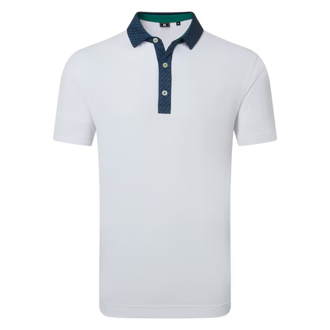 Footjoy Polo Piqué Détails Géométriques
