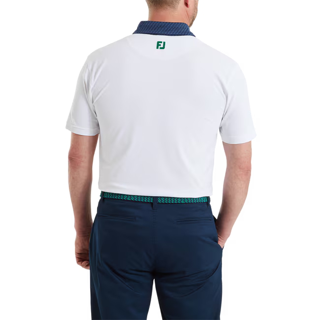 Footjoy Polo Piqué Détails Géométriques
