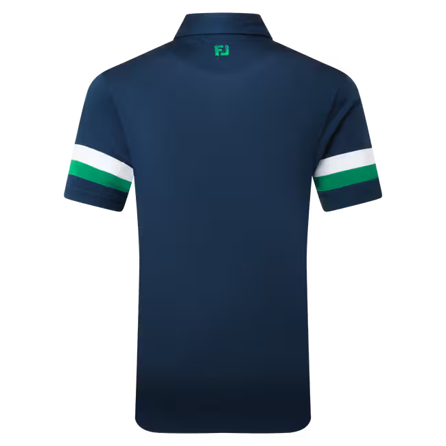 Footjoy Polo Piqué Marine Rayures Manches