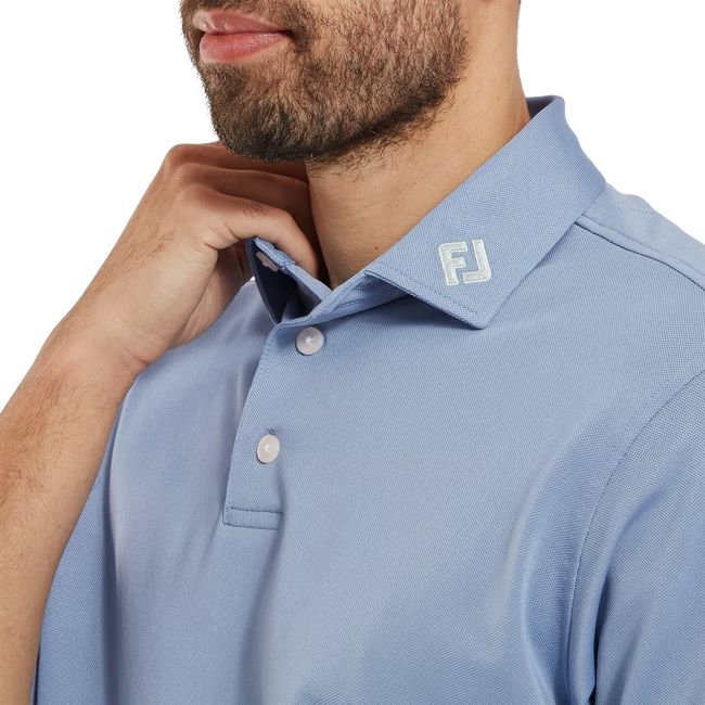 Footjoy polo Pique uni Bleu ciel