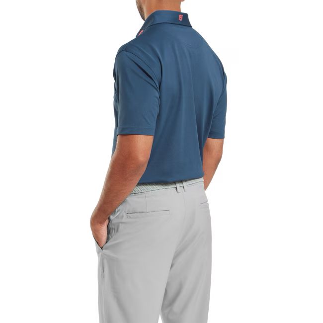 Footjoy polo Pique uni Blue jeans