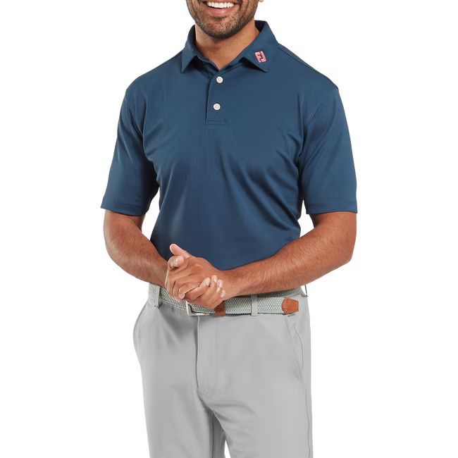 Footjoy polo Pique uni Blue jeans