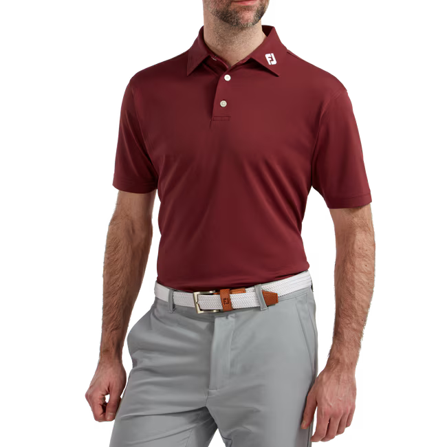 Footjoy Polo Stretch Piqué Bordeaux