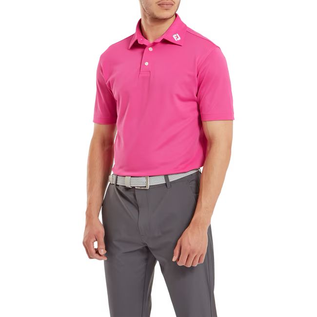 Footjoy polo Stretch Piqué Solid HOT PINK