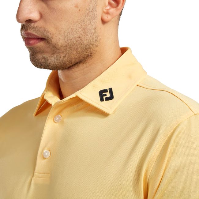 Footjoy polo Stretch Piqué Solid Jaune