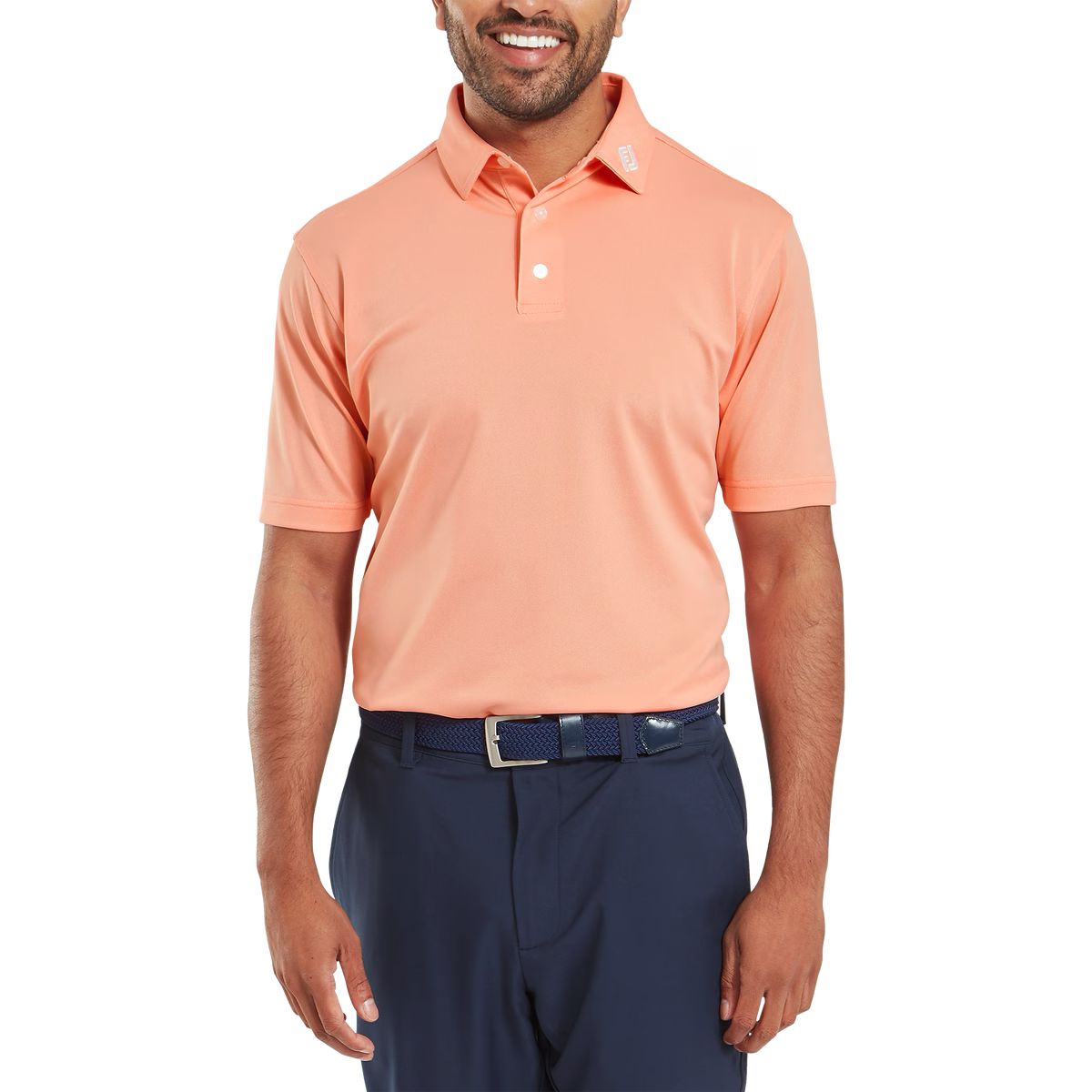 Footjoy polo Stretch Piqué Solid Papaya