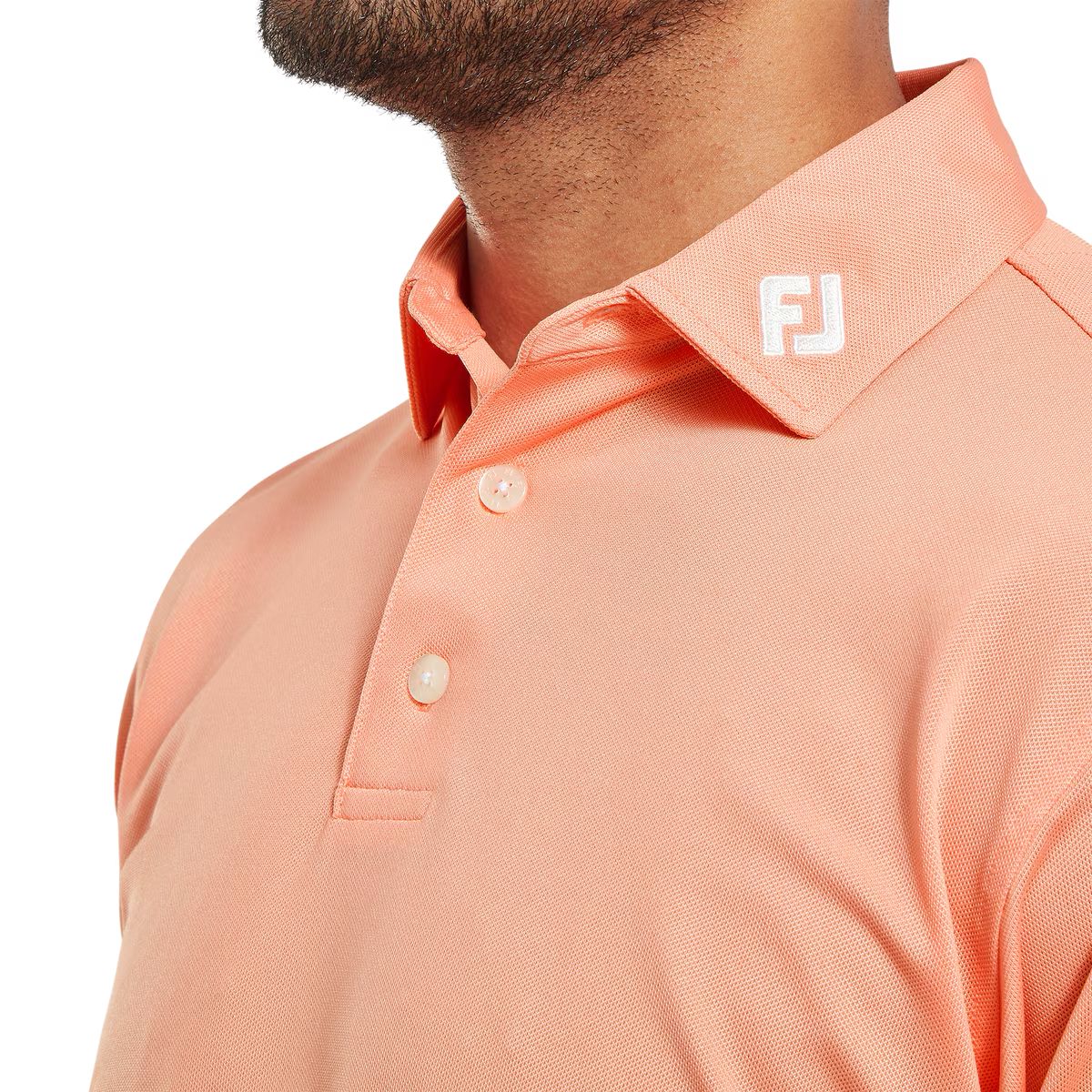 Footjoy polo Stretch Piqué Solid Papaya