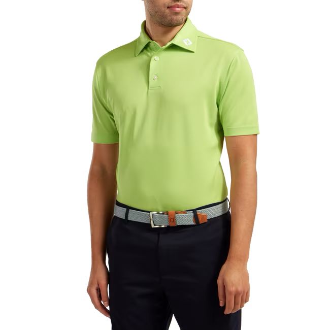 Footjoy polo Stretch Piqué Solid Vert citron (lime)
