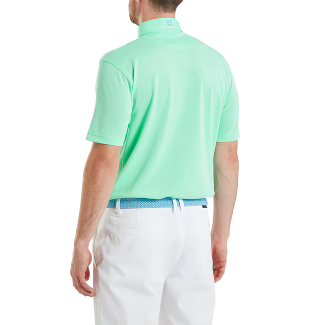 Footjoy Polo Stretch Piqué Vert Eau