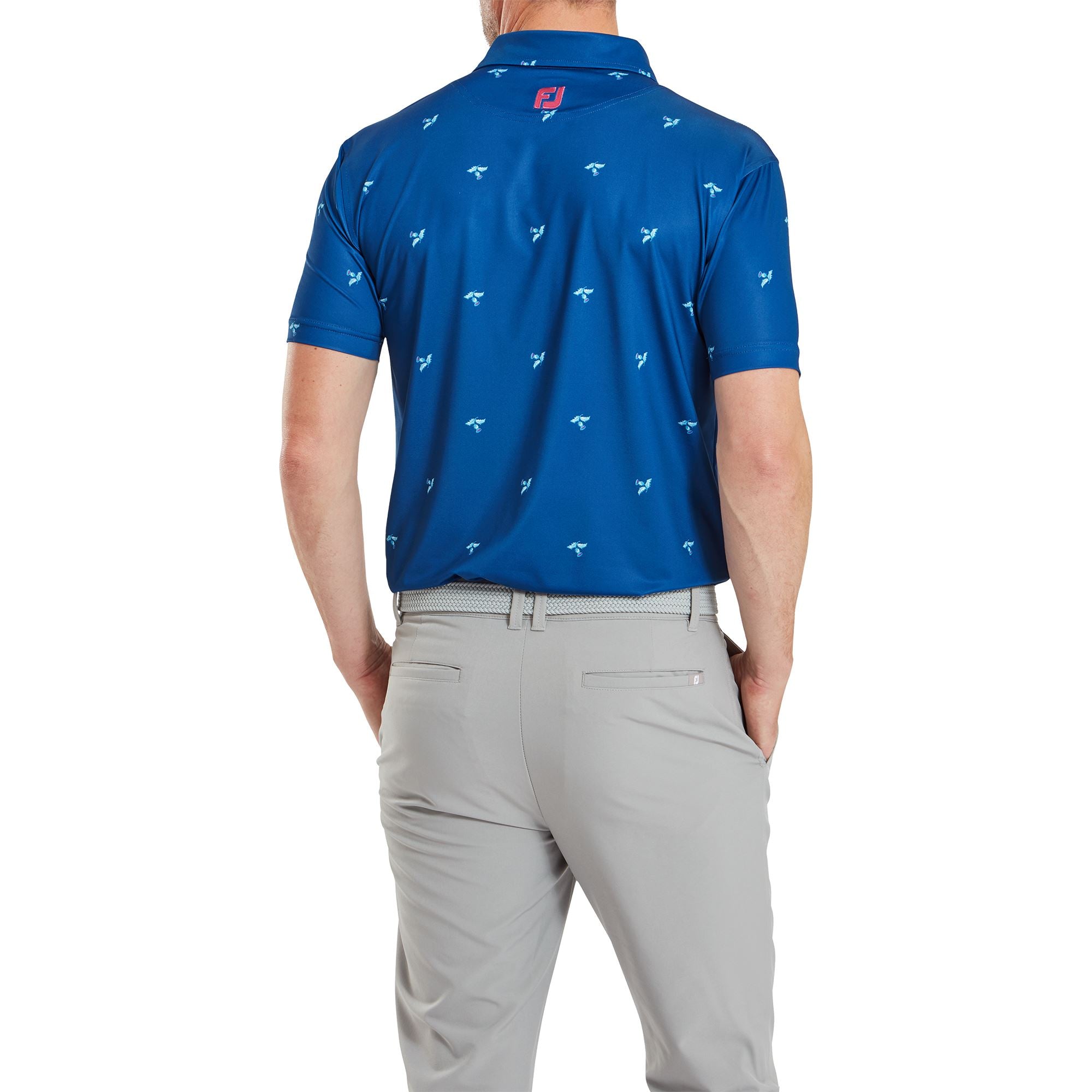 Footjoy polo thistle Lisle deep blue