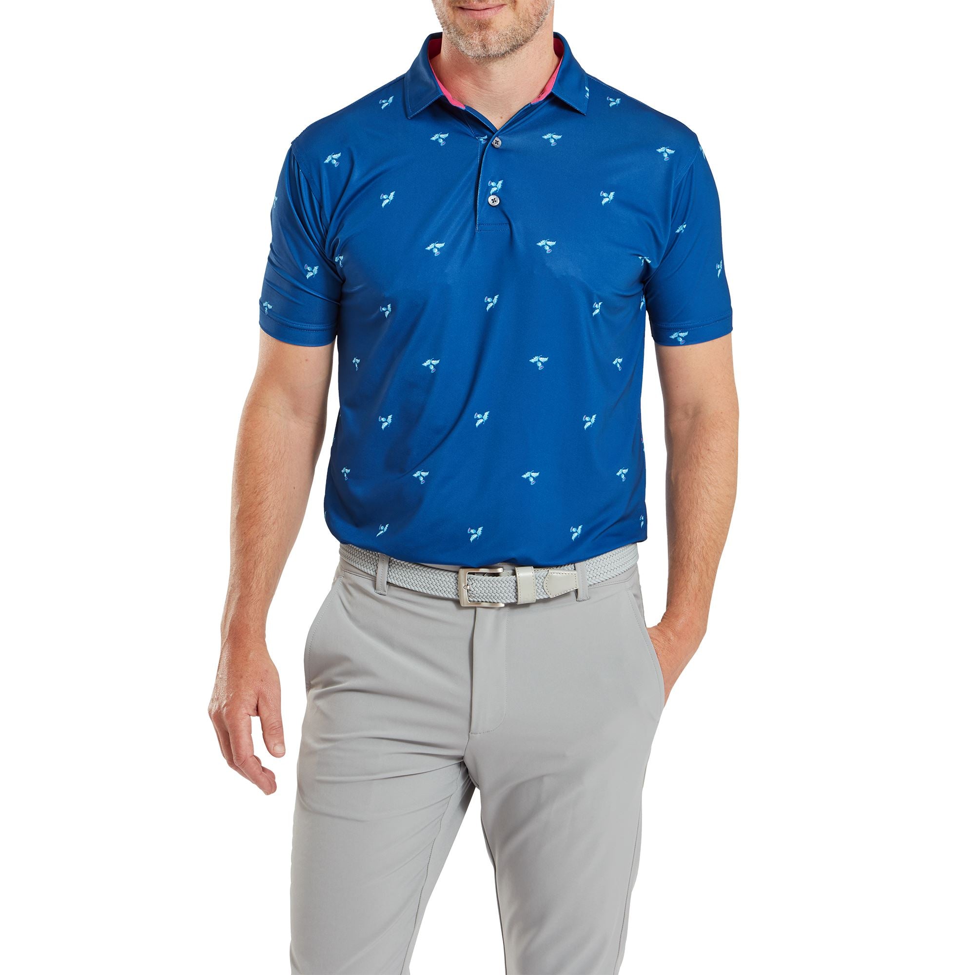 Footjoy polo thistle Lisle deep blue