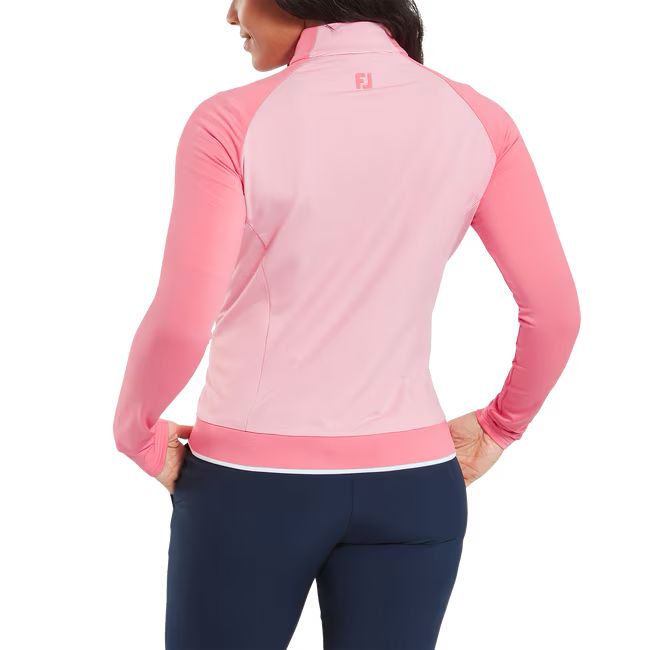 Footjoy pull-over femme 1/4 zip rose
