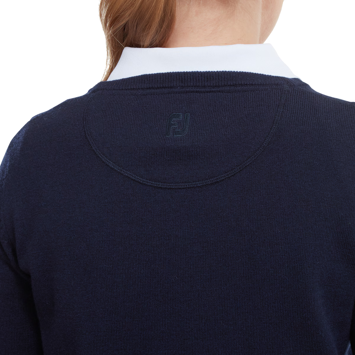Footjoy Pull-Over Femme en Laine Col V