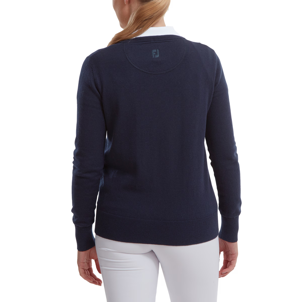 Footjoy Pull-Over Femme en Laine Col V