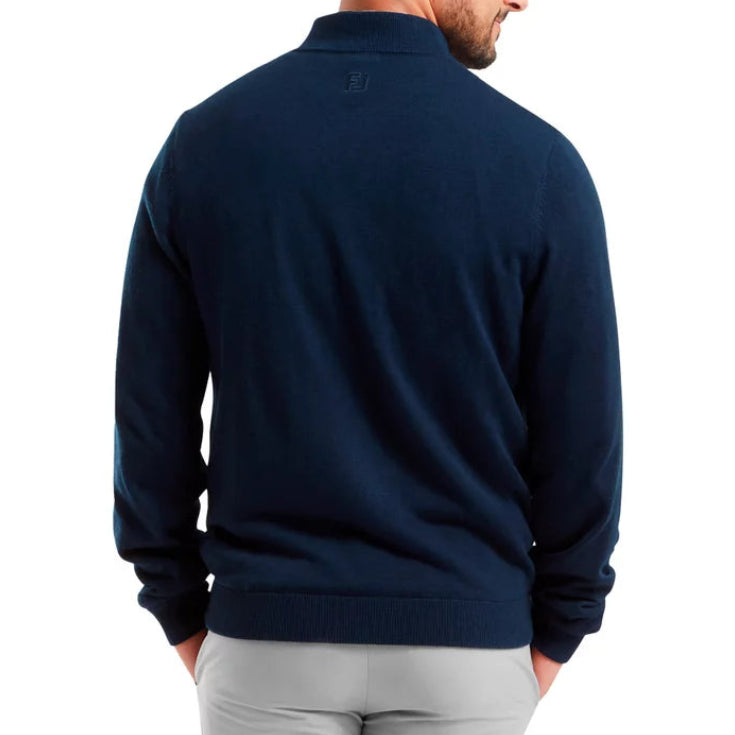 FootJoy Pull Full-Zip doublé Drirelease Navy