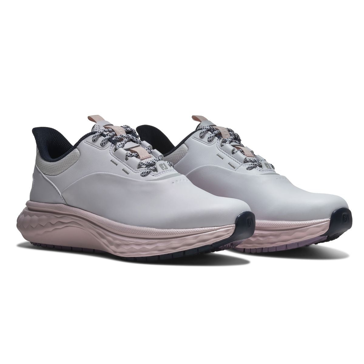 FootJoy Quantum Leather Femme Blanche Rose – Confort & Élégance