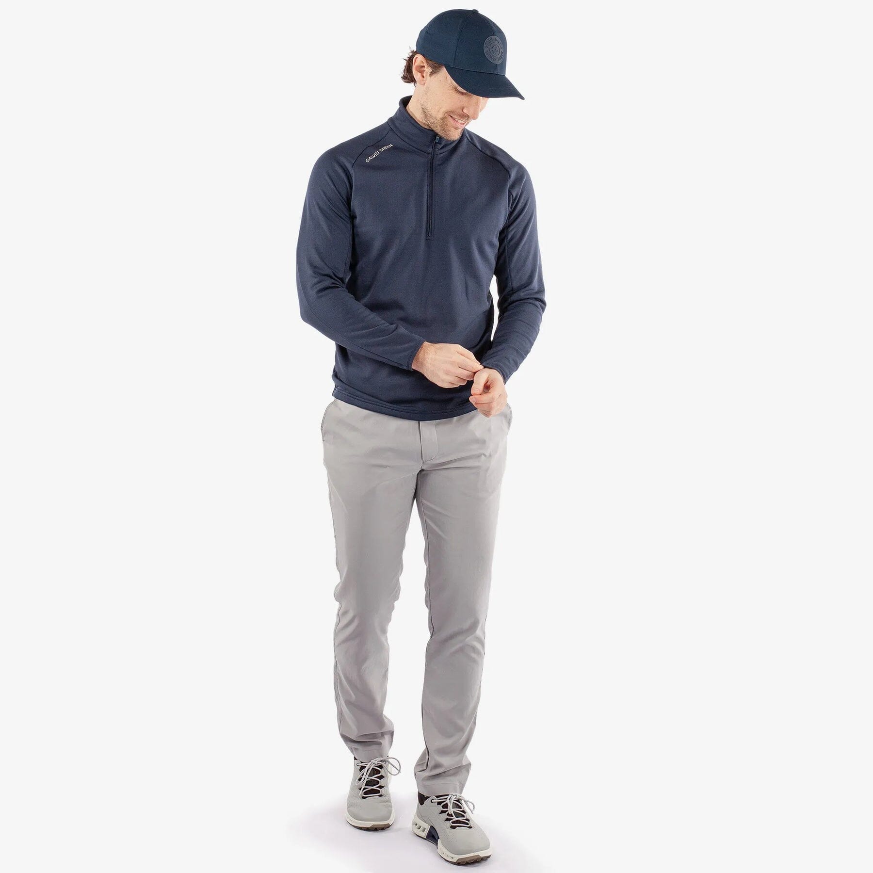 Galvin Green Pull de golf Drake Bleu Chaleur, confort et liberté de mouvement