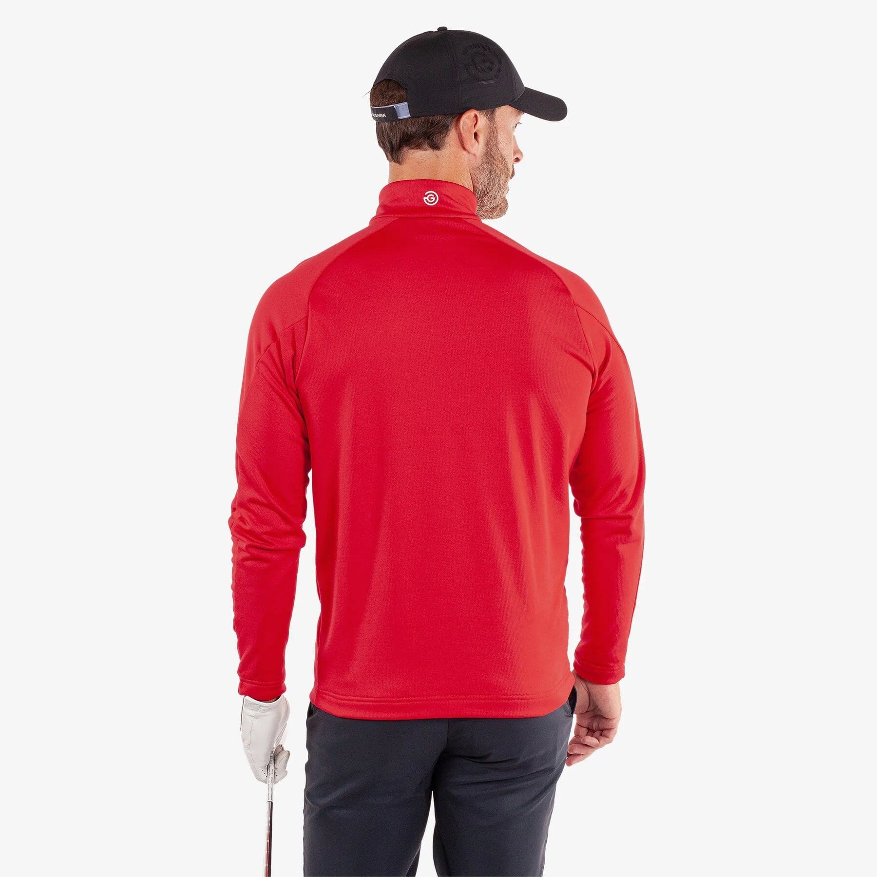 Galvin Green Pull de golf Drake rouge Chaleur, confort et liberté de mouvement