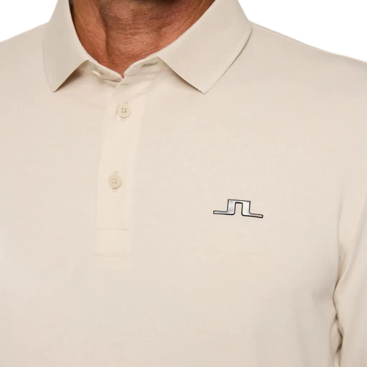 J.LINDEBERG Polo manga larga Florian LS beige