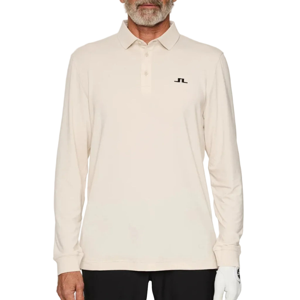 J.LINDEBERG Polo manga larga Florian LS beige