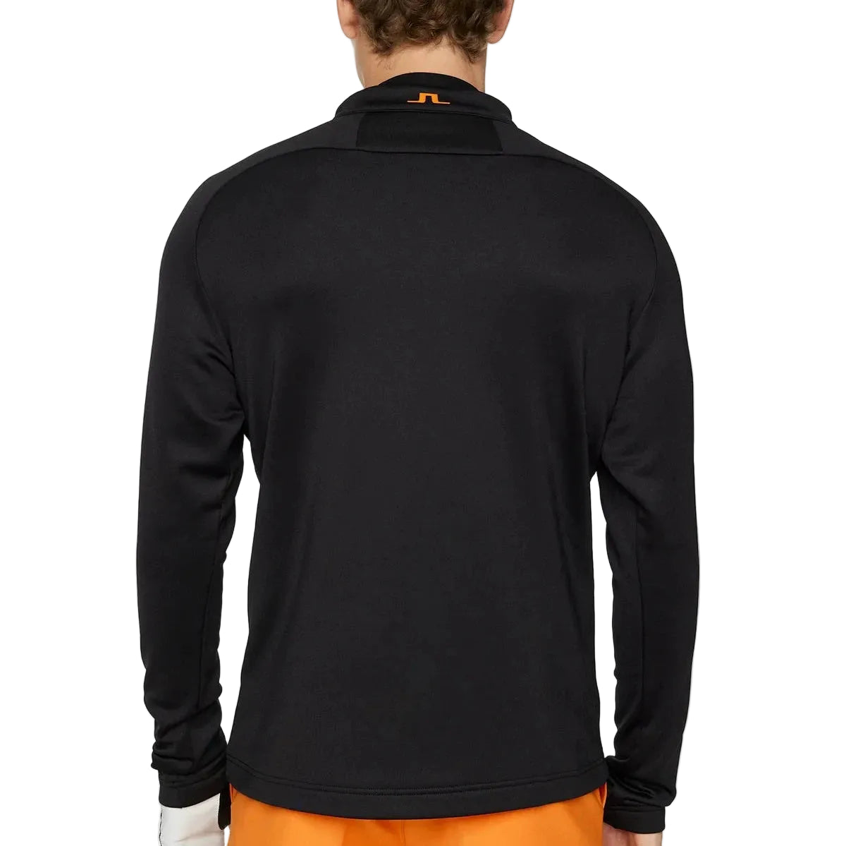 J.LINDEBERG Pull Quart de zip ADAM MIDLAYER Black Orange