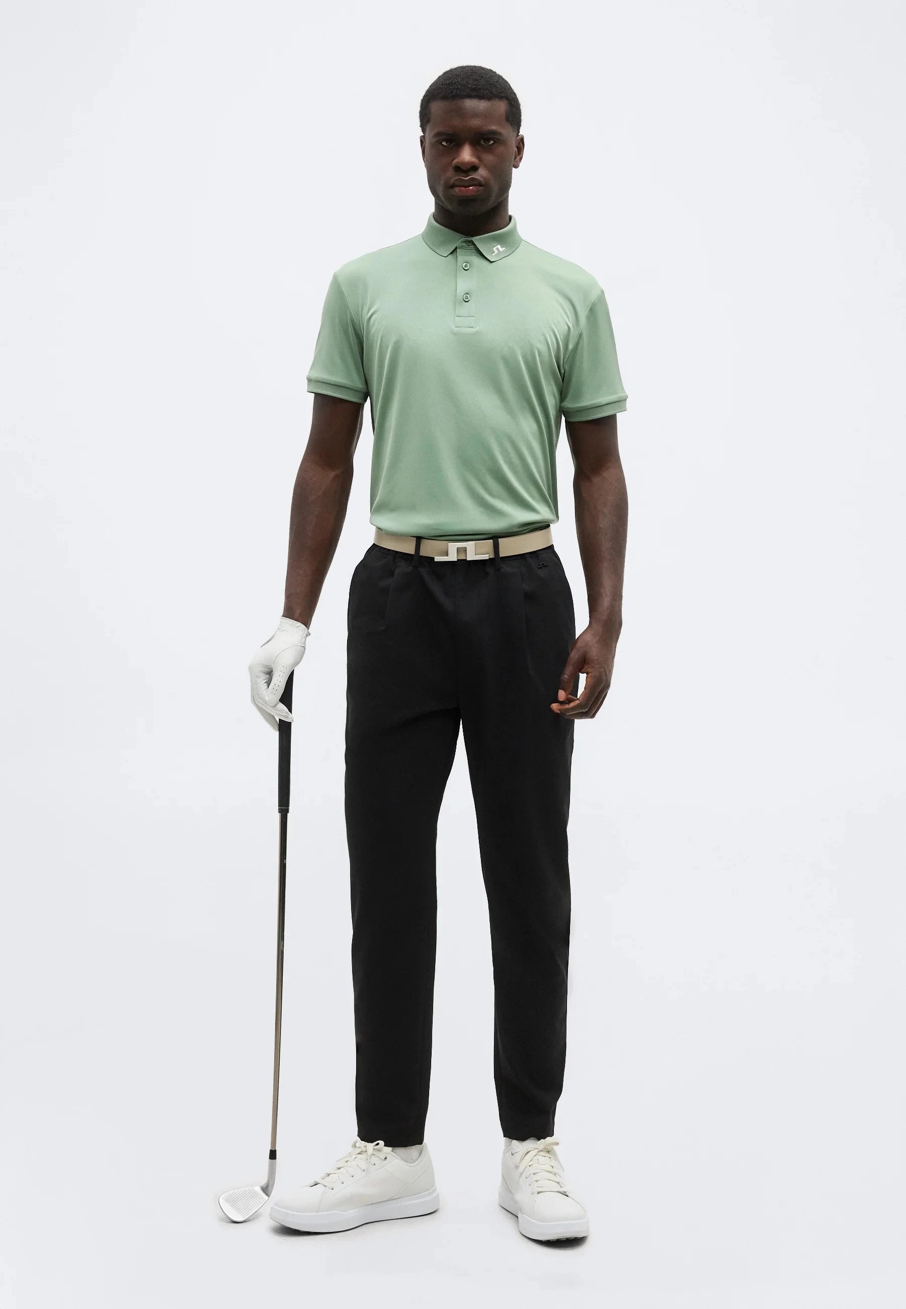 J.Lindeberg Polo KV Print Paradise Hedge Green