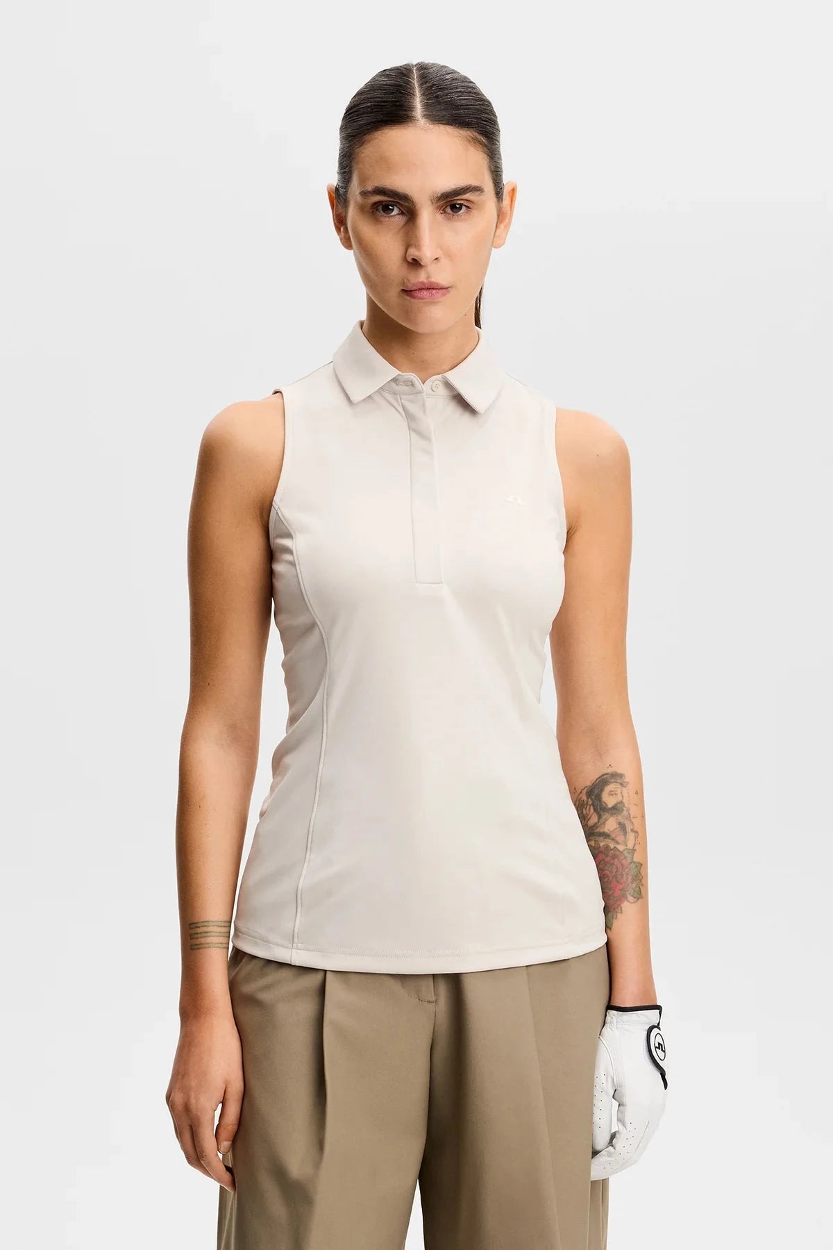 J.Lindeberg Polo sans manches Femme Dena Moonbeam