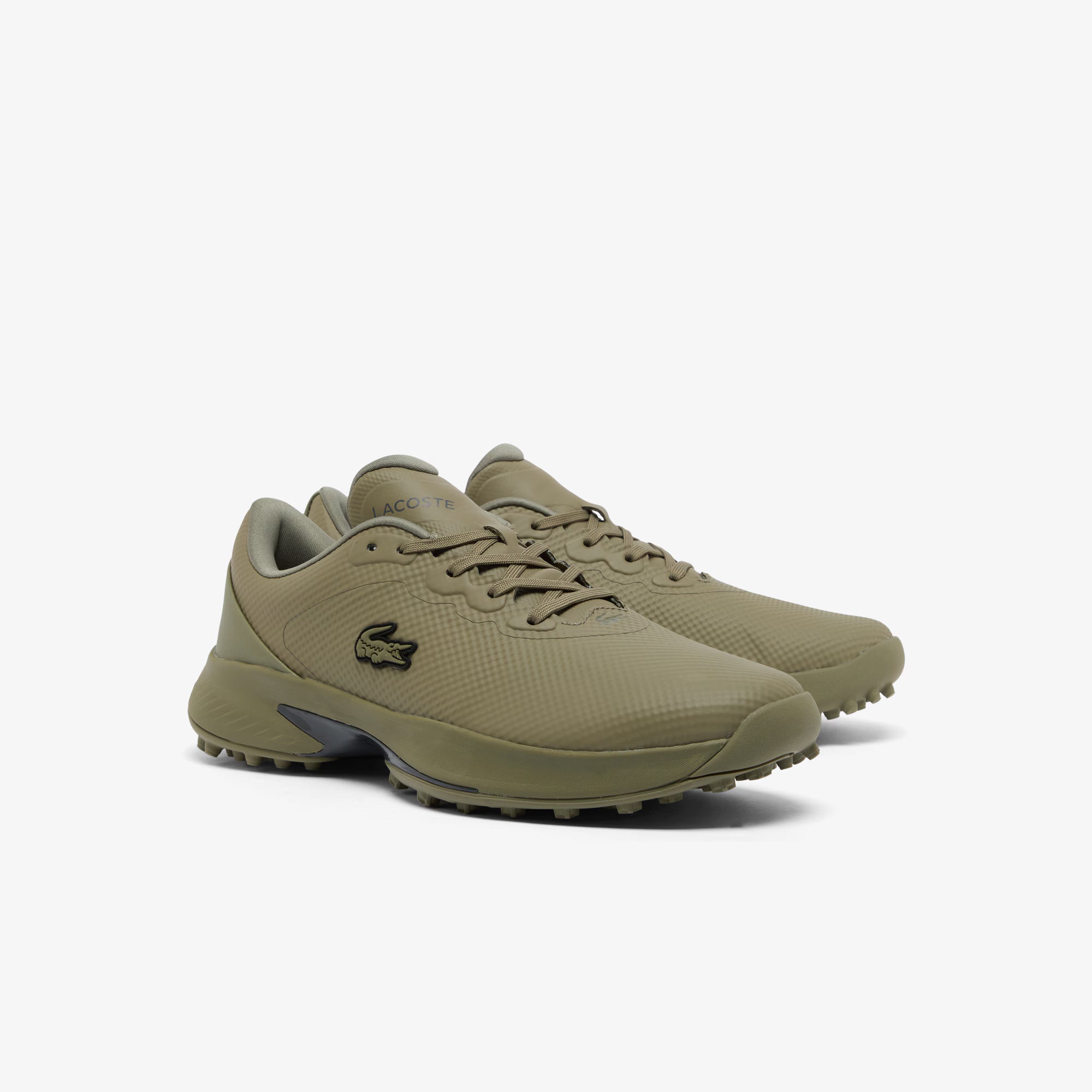 Lacoste Chaussures de Golf Golf Point Homme Kaki-Gris Foncé