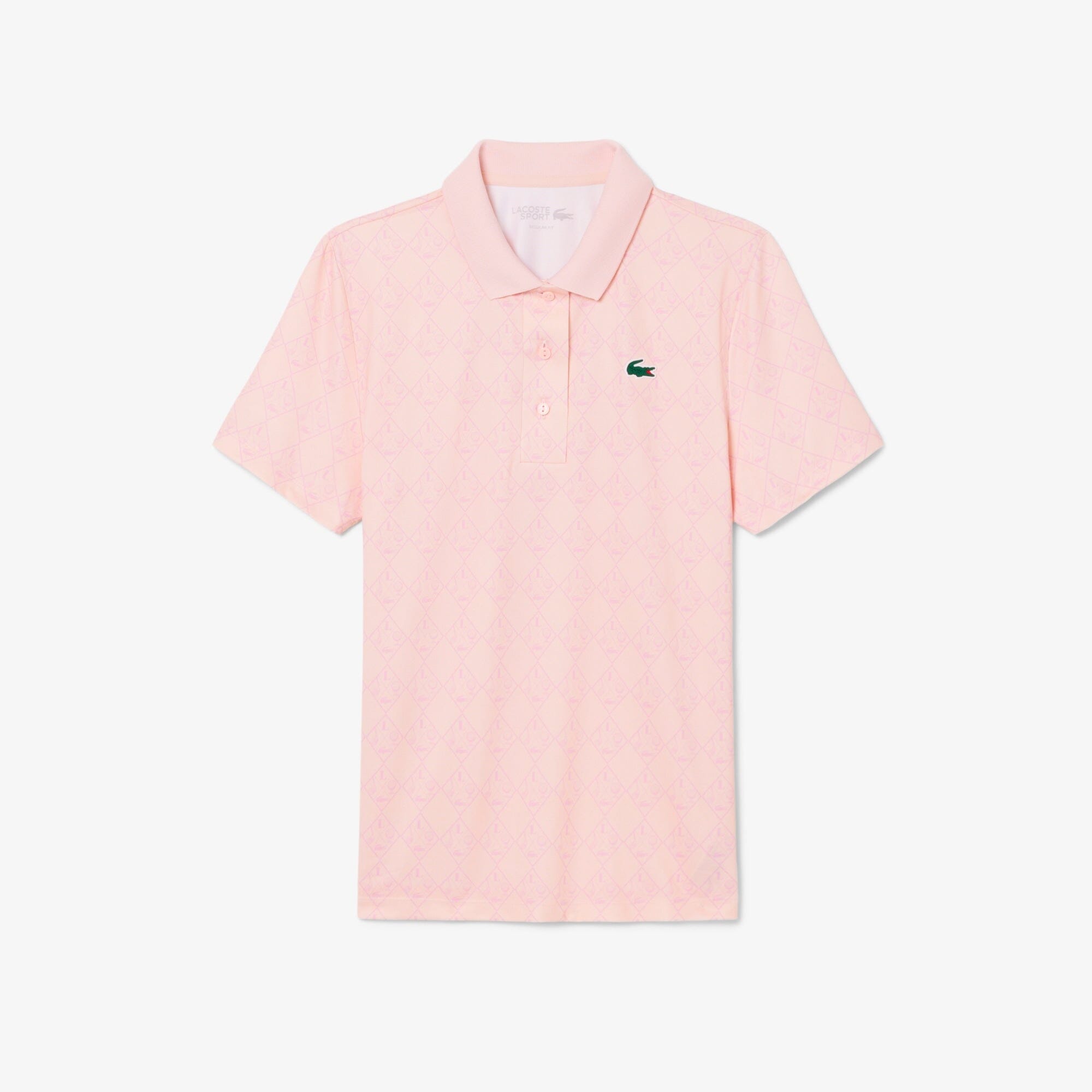 Lacoste Polo Golf regular fit protection UV à motif Rose