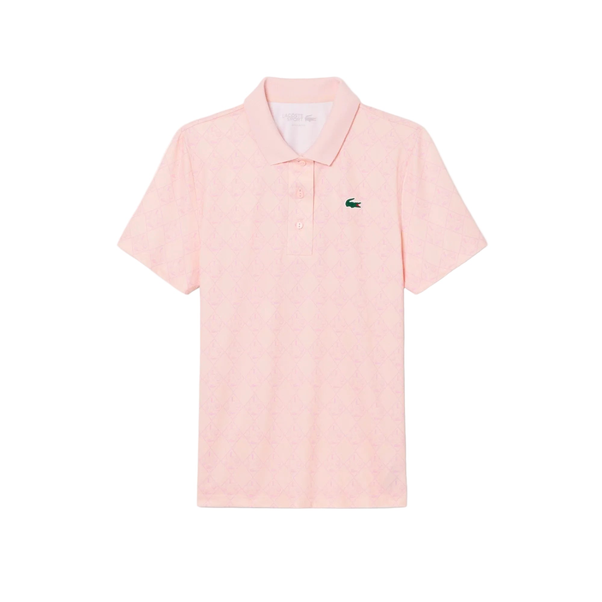 Lacoste Polo Golf regular fit protection UV à motif Rose