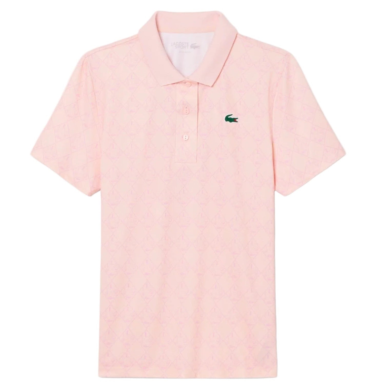 Lacoste Polo Golf regular fit protection UV à motif Rose