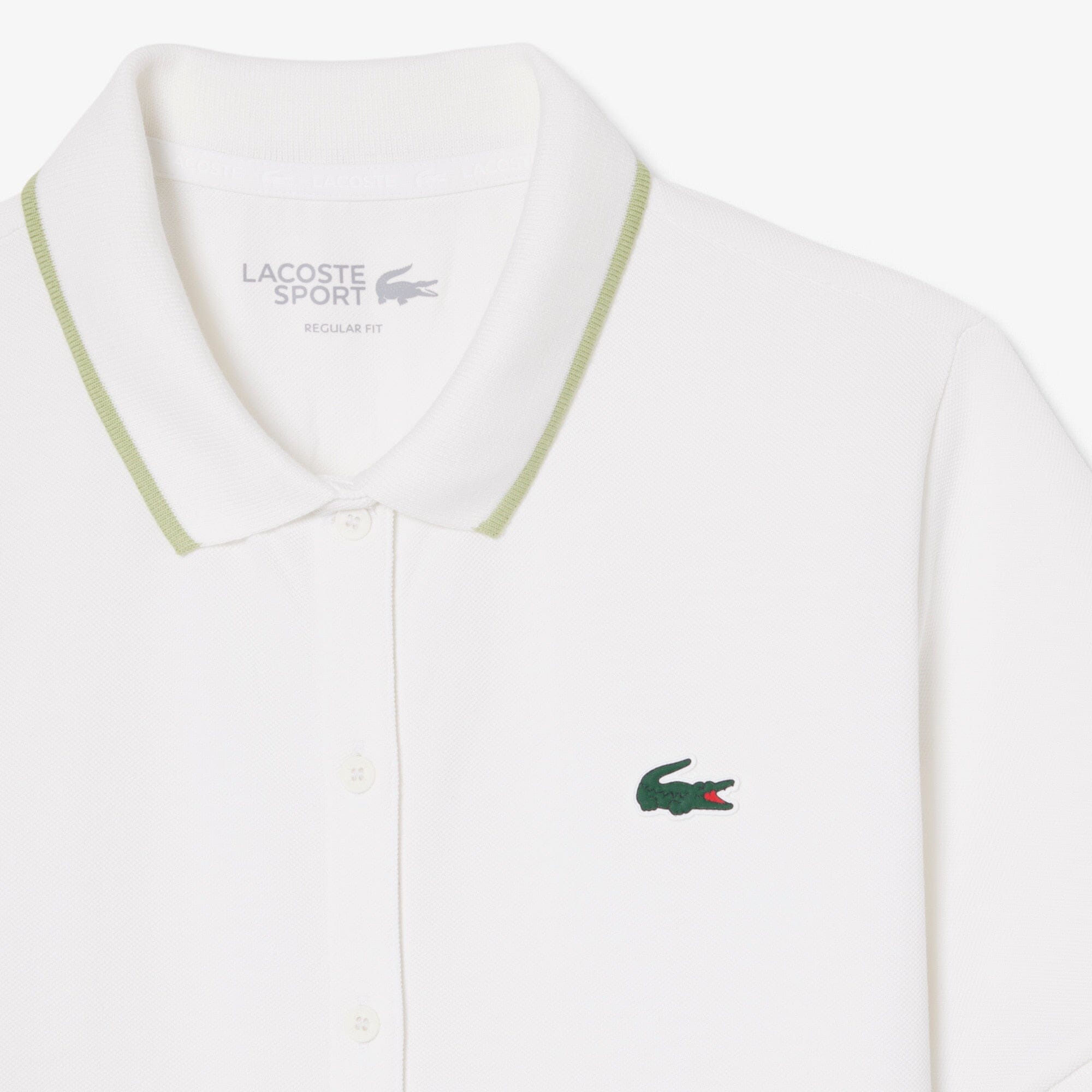 Lacoste Polo Golf thermorégulateur Petit Piqué Blanc