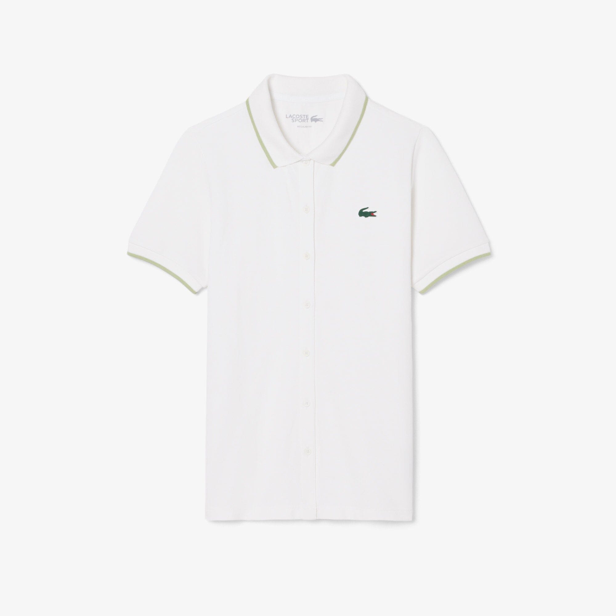 Lacoste Polo Golf thermorégulateur Petit Piqué Blanc