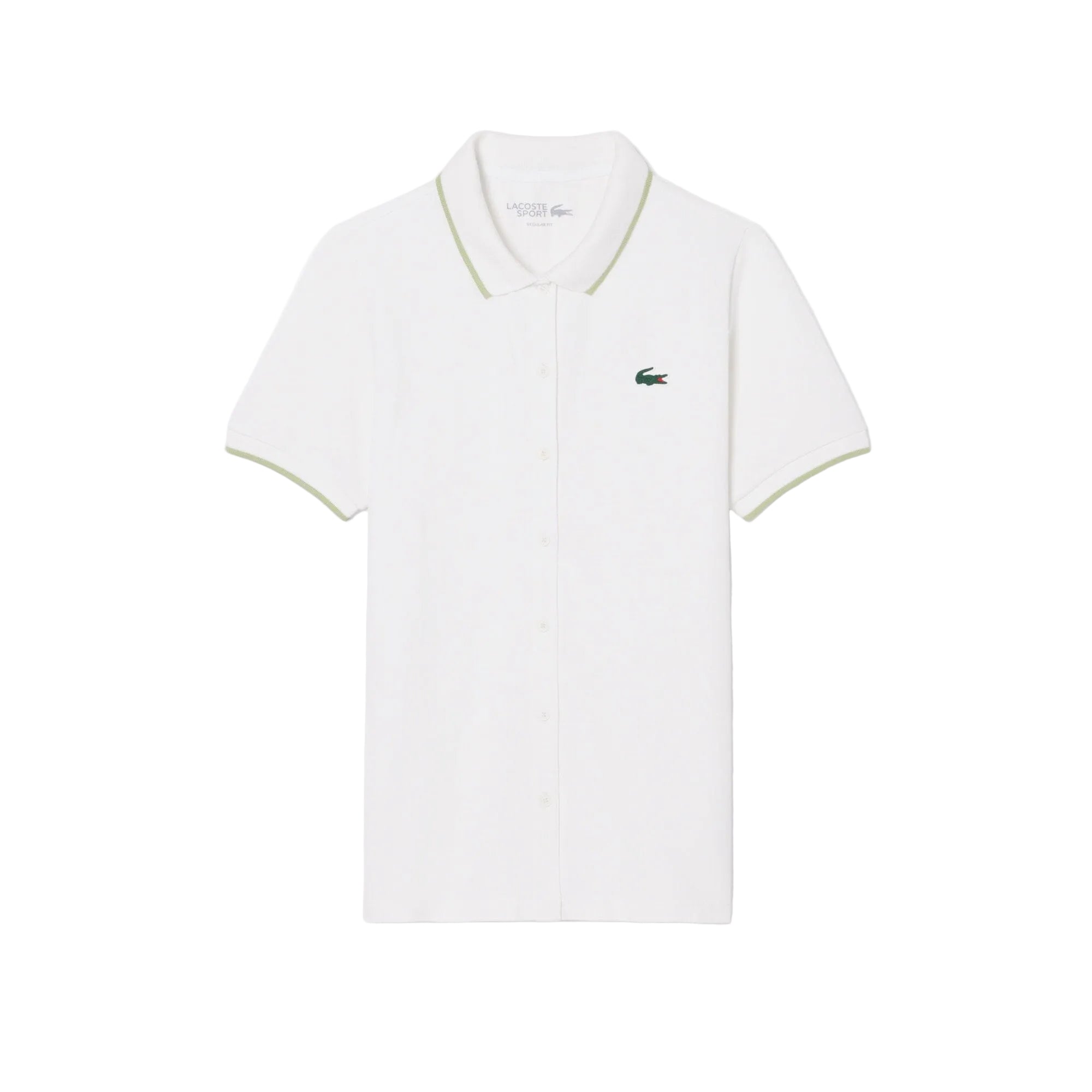 Lacoste Polo Golf thermorégulateur Petit Piqué Blanc