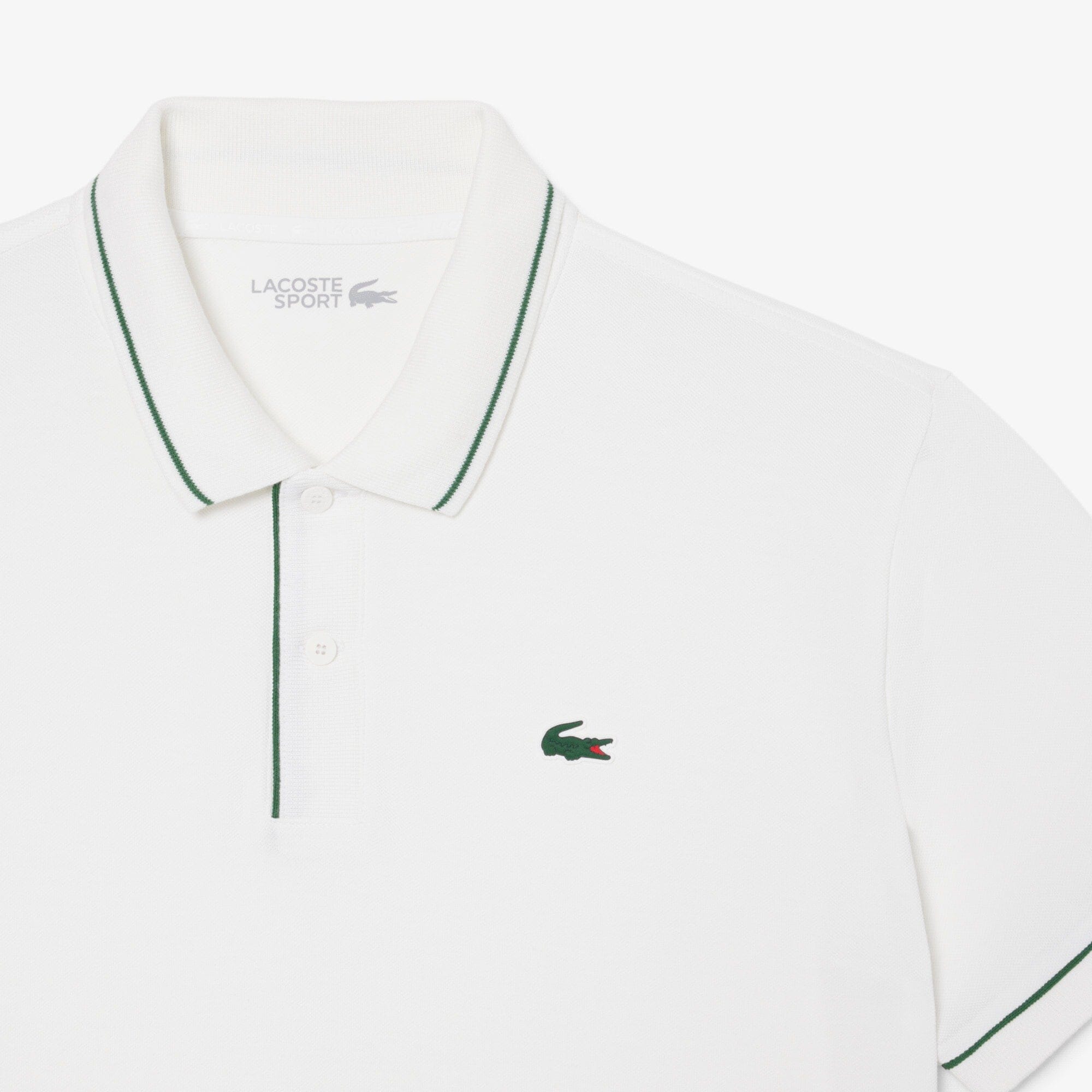 Lacoste Polo Golf thermorégulateur Petit Piqué Blanc