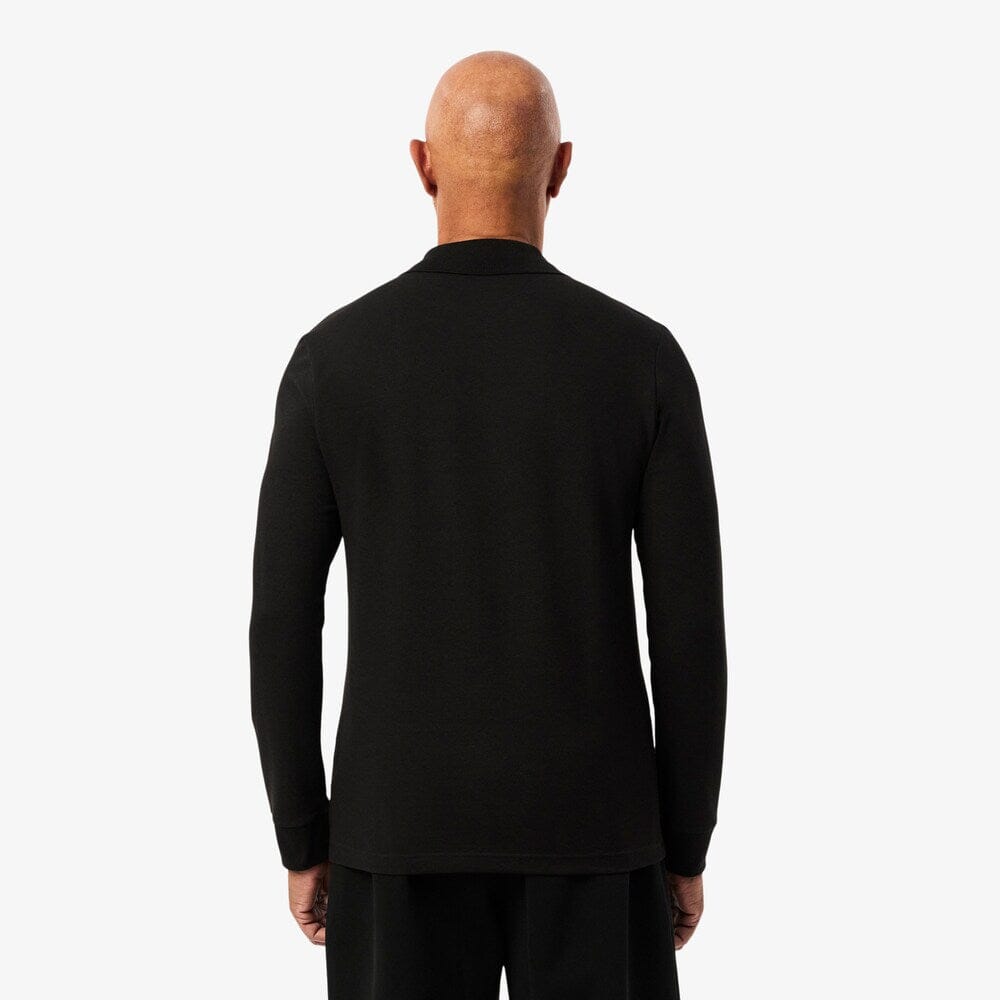 Lacoste Polo manches longues de golf coton Noir