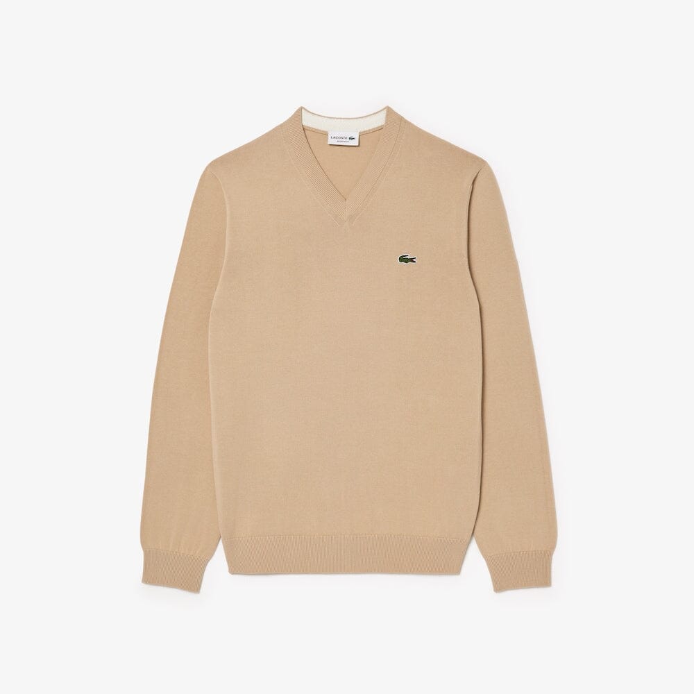 Lacoste Pull Col V Coton Bio