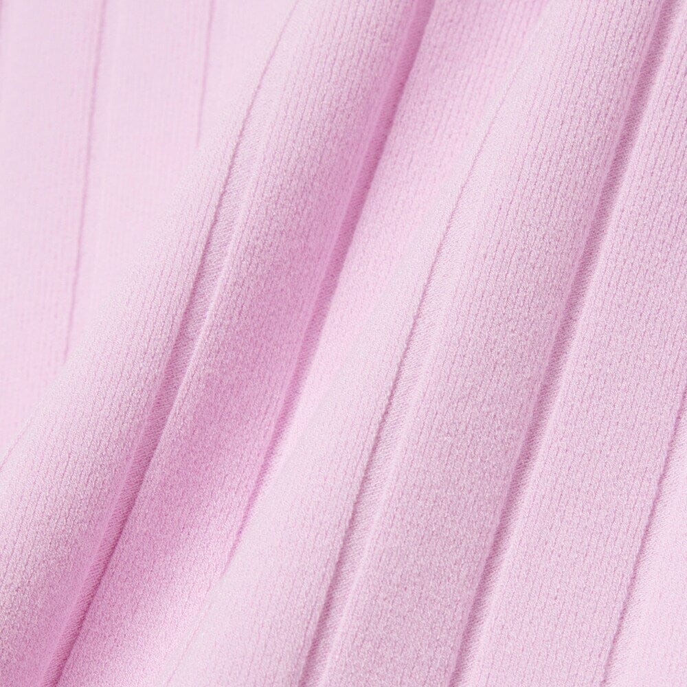 Lacoste Pull Golf col Polo manches courtes Rose Blanc