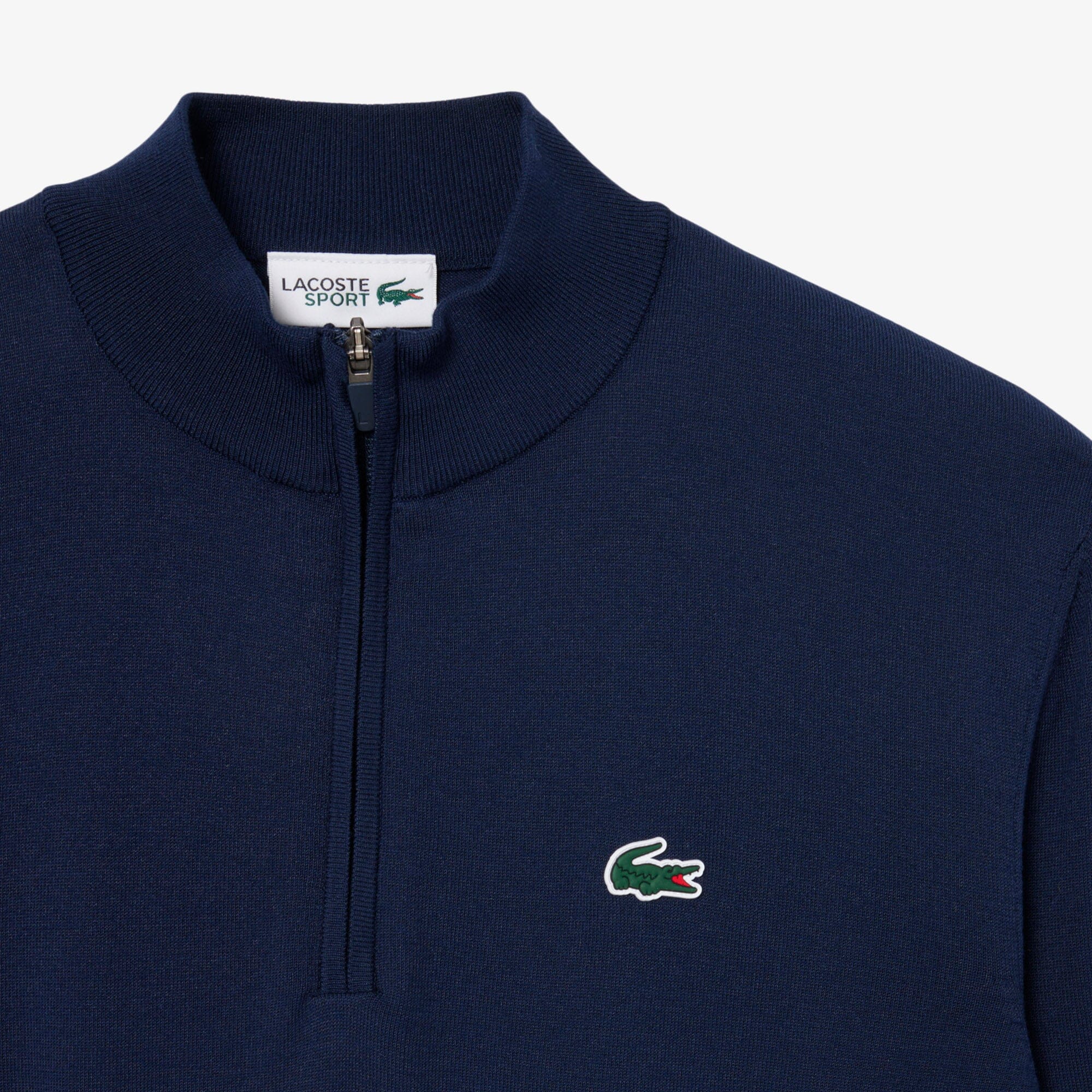 Lacoste Pull Golf quart-zip thermorégulateur Bleu Nuit