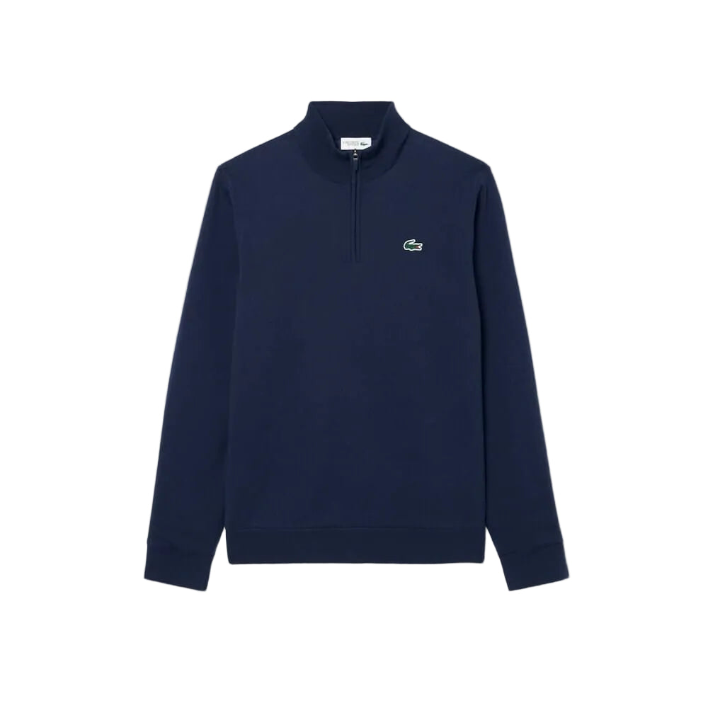 Lacoste pull quart-zip Golf Coupe vent Bleu Nuit